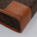 CELINE Macadam Canvas Hand Bag PVC Leather Brown Auth bs23451-8