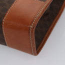 CELINE Macadam Canvas Hand Bag PVC Leather Brown Auth bs23451-17