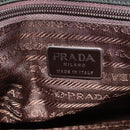 PRADA Shoulder Bag Nylon Khaki Silver Auth bs23455-18