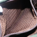 PRADA Shoulder Bag Nylon Khaki Silver Auth bs23455-22