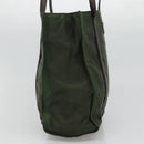PRADA Shoulder Bag Nylon Khaki Silver Auth bs23455-3