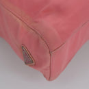 PRADA Hand Bag Nylon plastic Pink Clear Auth bs23458-9