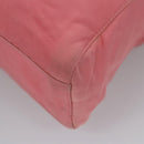 PRADA Hand Bag Nylon plastic Pink Clear Auth bs23458-16