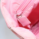 PRADA Hand Bag Nylon plastic Pink Clear Auth bs23458-23