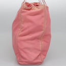 PRADA Hand Bag Nylon plastic Pink Clear Auth bs23458-3
