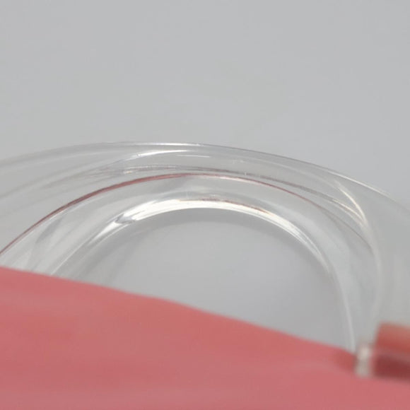 PRADA Hand Bag Nylon plastic Pink Clear Auth bs23458