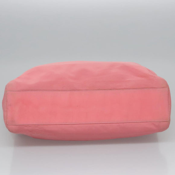 PRADA Hand Bag Nylon plastic Pink Clear Auth bs23458