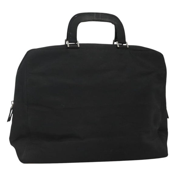 PRADA Hand Bag Black Silver Auth bs23459