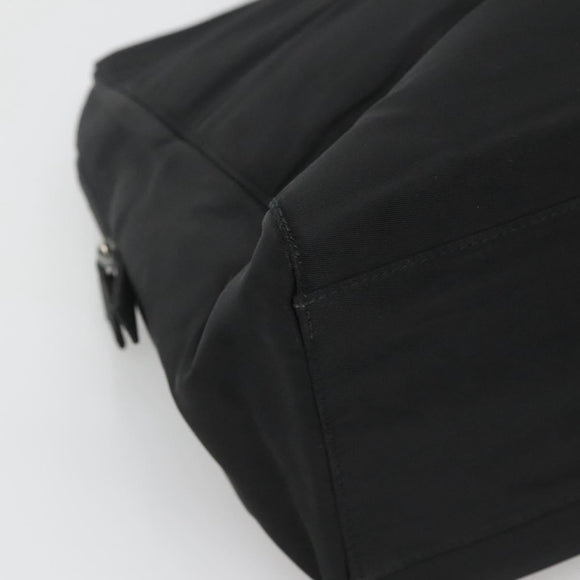 PRADA Hand Bag Black Silver Auth bs23459