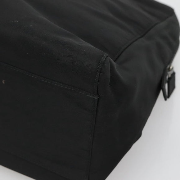 PRADA Hand Bag Black Silver Auth bs23459