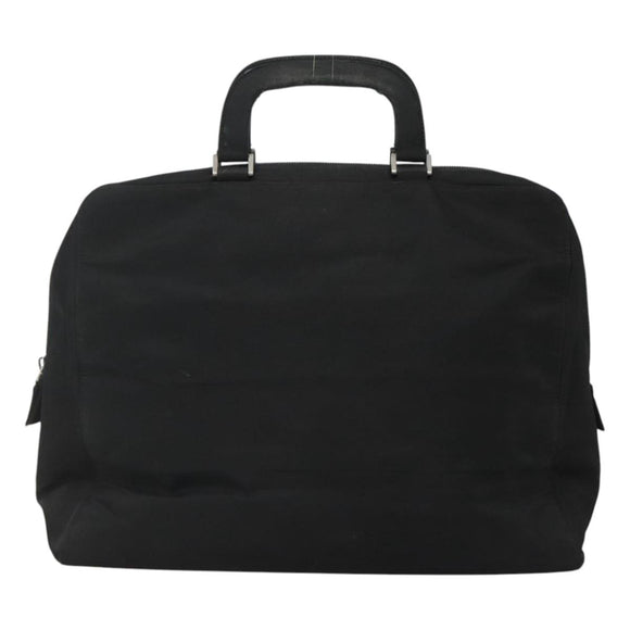 PRADA Hand Bag Black Silver Auth bs23459