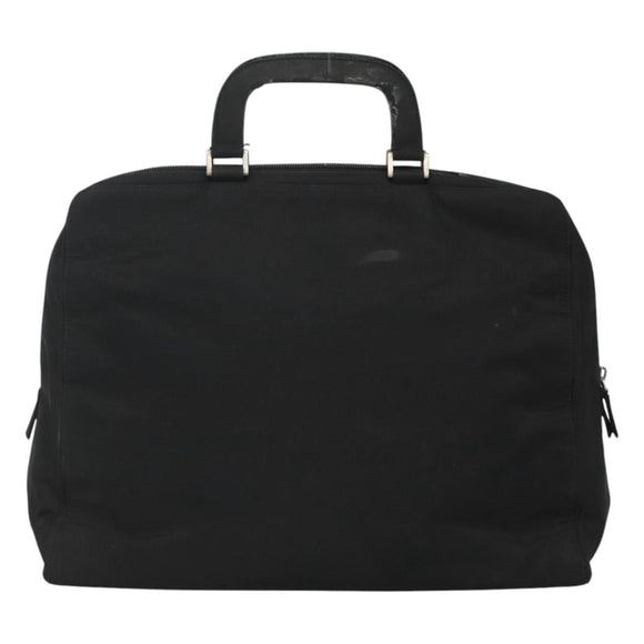 PRADA Hand Bag Black Silver Auth bs23459