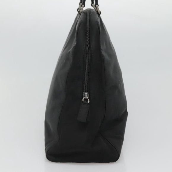 PRADA Hand Bag Black Silver Auth bs23459