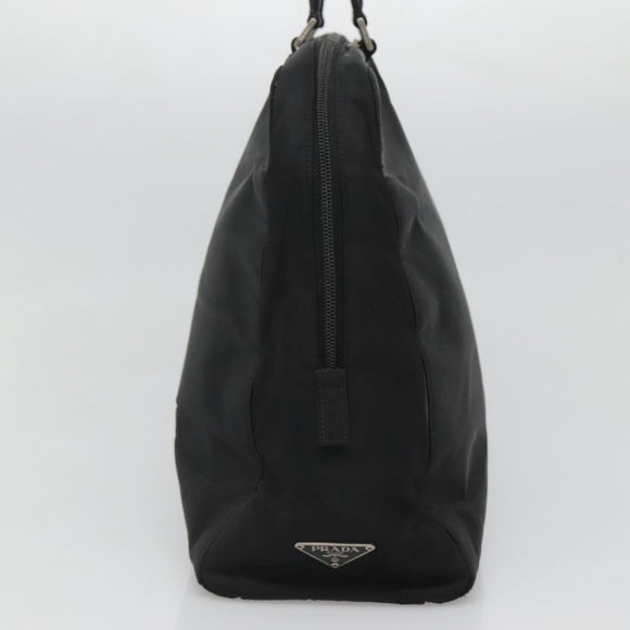 PRADA Hand Bag Black Silver Auth bs23459