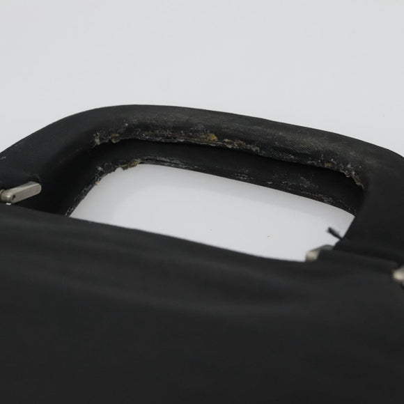 PRADA Hand Bag Black Silver Auth bs23459