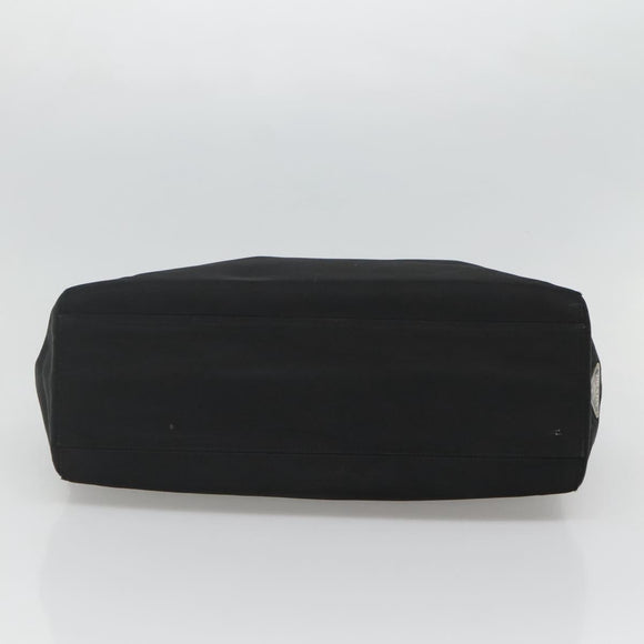 PRADA Hand Bag Black Silver Auth bs23459