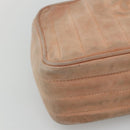 CHANEL Mademoiselle Chain Shoulder Bag Suede Pink CC Auth bs23471-14