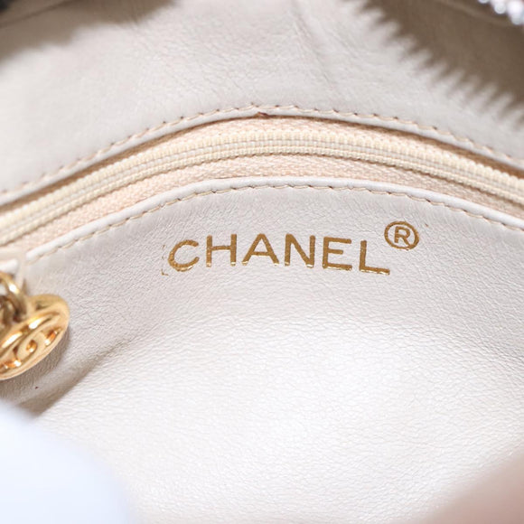 CHANEL Mademoiselle Chain Shoulder Bag Suede Pink CC Auth bs23471