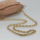 CHANEL Mademoiselle Chain Shoulder Bag Suede Pink CC Auth bs23471-7