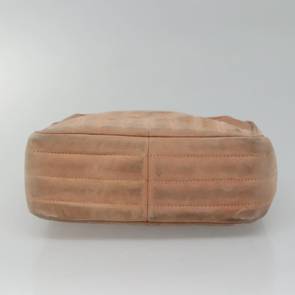 CHANEL Mademoiselle Chain Shoulder Bag Suede Pink CC Auth bs23471