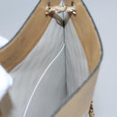 CHANEL Matelasse Chain Hand Bag Lamb Skin Beige Gold CC Auth bs23472-19