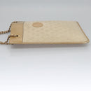 CHANEL Matelasse Chain Hand Bag Lamb Skin Beige Gold CC Auth bs23472-6