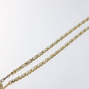 CHANEL Chain Belt metal White Gold CC Auth bs23474-6