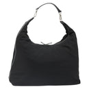 GUCCI Shoulder Bag Nylon Black Silver 012 1553 0326 Auth bs23480-1