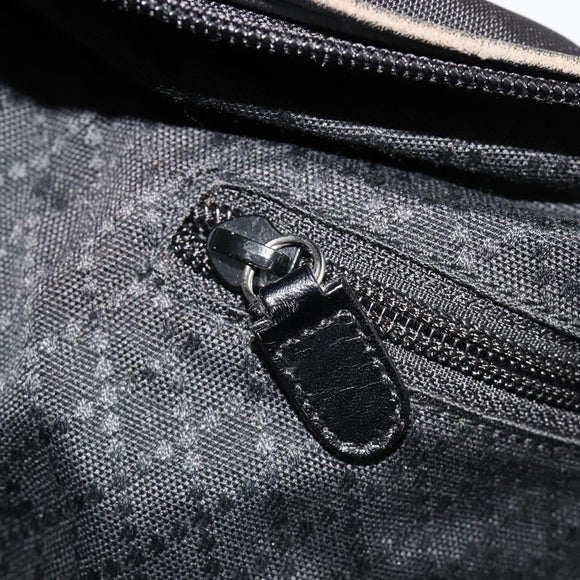 GUCCI Shoulder Bag Nylon Black Silver 012 1553 0326 Auth bs23480