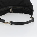 GUCCI Shoulder Bag Nylon Black Silver 012 1553 0326 Auth bs23480-7