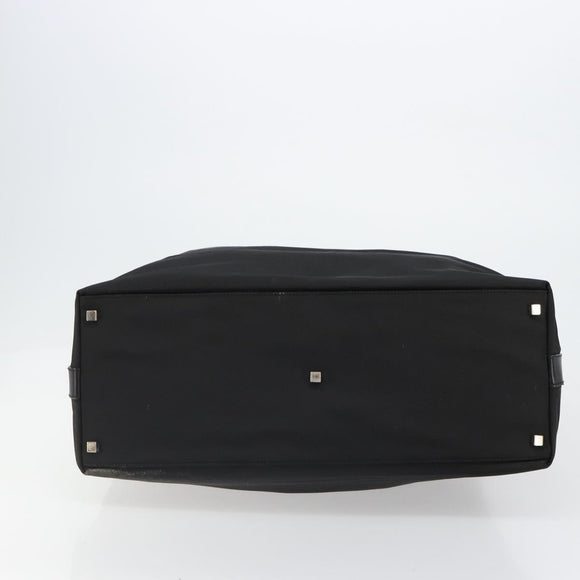 GUCCI Shoulder Bag Nylon Black Silver 012 1553 0326 Auth bs23480