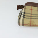 Burberrys Nova Check Shoulder Bag PVC Beige Brown gold Auth bs23485-9