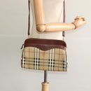 Burberrys Nova Check Shoulder Bag PVC Beige Brown gold Auth bs23485-20