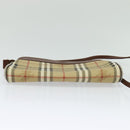Burberrys Nova Check Shoulder Bag PVC Beige Brown gold Auth bs23485-5