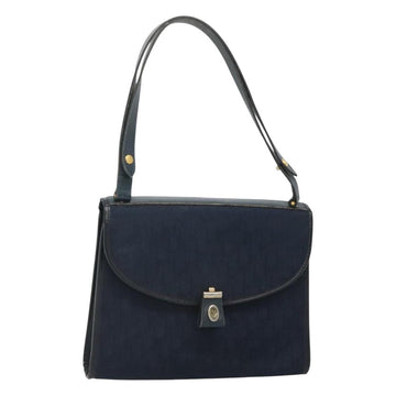 Christian Dior Trotter Canvas Shoulder Bag Navy Auth bs23493