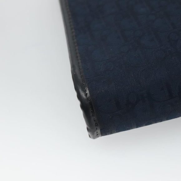 Christian Dior Trotter Canvas Shoulder Bag Navy Auth bs23493