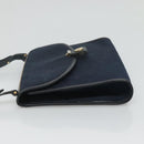 Christian Dior Trotter Canvas Shoulder Bag Navy Auth bs23493-4