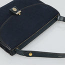 Christian Dior Trotter Canvas Shoulder Bag Navy Auth bs23493-6
