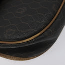 Christian Dior Honeycomb Canvas Shoulder Bag PVC Black Brown gold Auth bs23494-15