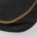 Christian Dior Honeycomb Canvas Shoulder Bag PVC Black Brown gold Auth bs23494-9