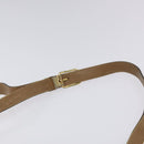 Christian Dior Honeycomb Canvas Shoulder Bag PVC Black Brown gold Auth bs23494-8