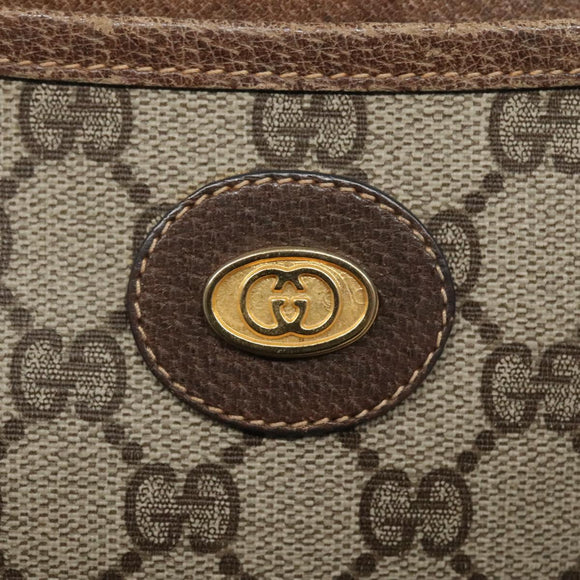 GUCCI GG Supreme Shoulder Bag PVC Beige Gold 904 02 020 Auth bs23501