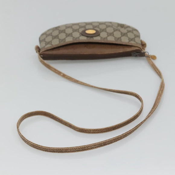 GUCCI GG Supreme Shoulder Bag PVC Beige Gold 904 02 020 Auth bs23501