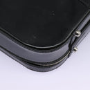 GUCCI Business Bag Enamel Black Auth bs23505-17