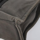 HERMES Fourre Tout PM Hand Bag Canvas Black Gray Silver Auth bs23510-12
