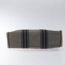 HERMES Fourre Tout PM Hand Bag Canvas Black Gray Silver Auth bs23510-9