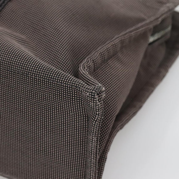 HERMES Her Line MM Tote Bag Canvas Gray Silver Auth bs23512