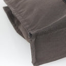 HERMES Her Line MM Tote Bag Canvas Gray Silver Auth bs23512-9