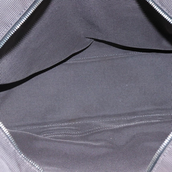 HERMES Her Line MM Tote Bag Canvas Gray Silver Auth bs23512