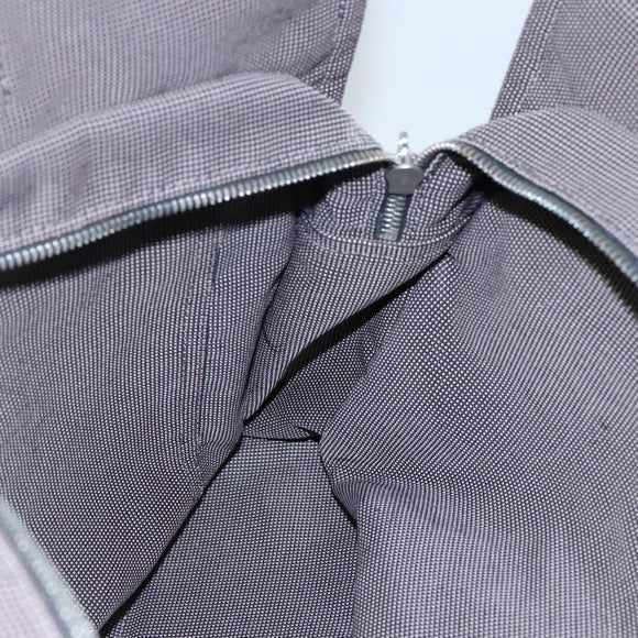 HERMES Her Line MM Tote Bag Canvas Gray Silver Auth bs23512